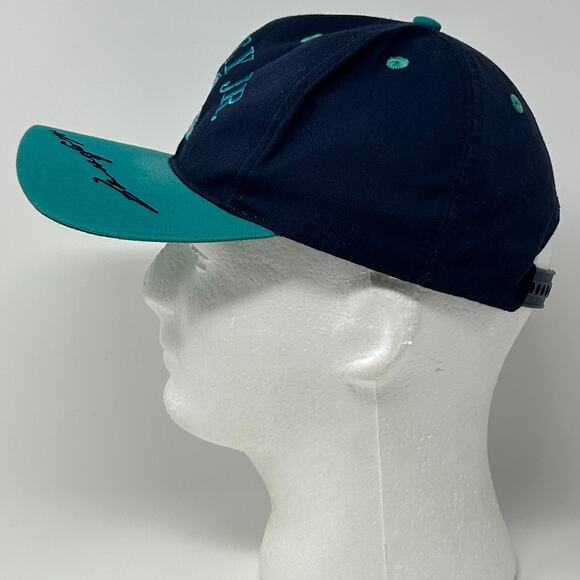 Vintage 90s Ken Griffey Jr Seattle Mariners Youth Hat Baseball Cap Snapback Blue - Picture 6 of 10